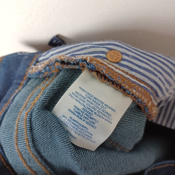 Lands' End High Rise Straight Jeans Dark Wash Womens Size 8 (30"×30") - Picture 6 of 6